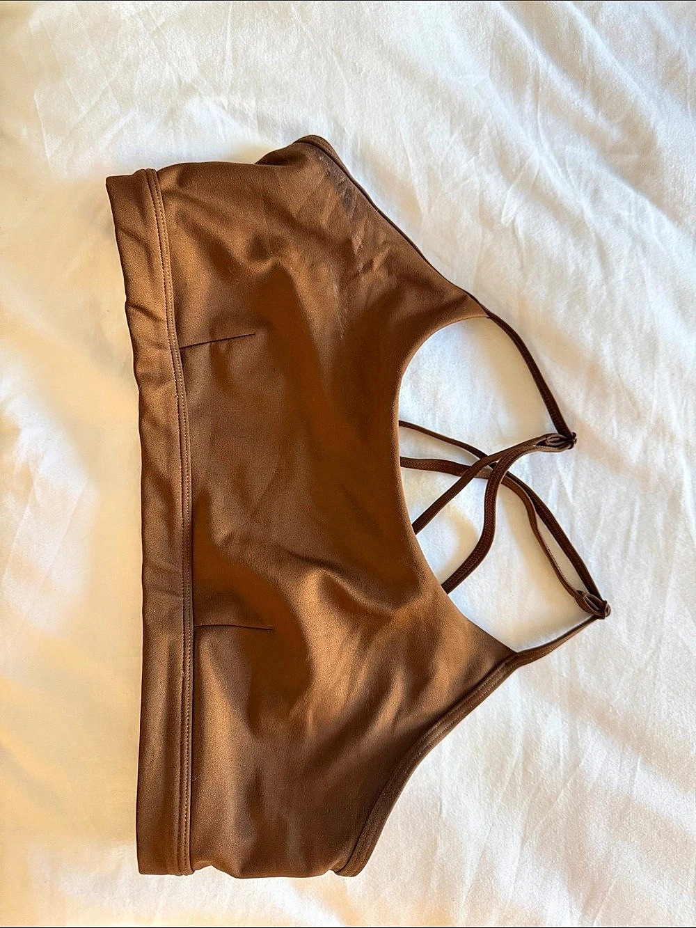 Alo Brown Crop Top Like New